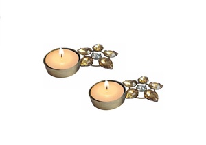 Support de bougie chauffe-plat en laiton fait main, élégant, pour décoration intérieure, finition personnalisée, Brassworld India - Product Image 6