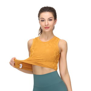 Fabricante Mayorista de Ropa Deportiva para Mujer, Camisetas de Yoga de Punto Acanalado, Tops Cortos para Gimnasio y Fitness - Product Image 2