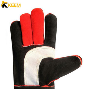 ถุงมือเชื่อมหนังกันความร้อน Keembro Black Hand Safety พร้อมคุณสมบัติป้องกันแรงกระแทกและป้องกันการบาด สำหรับช่างเชื่อม - Product Image 4