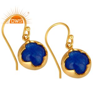 925เงินสเตอร์ลิงธรรมชาติสีฟ้าคอรันดัมพลอยห้อยต่างหูสำหรับผู้หญิงเครื่องประดับผู้ผลิต - Product Image 2