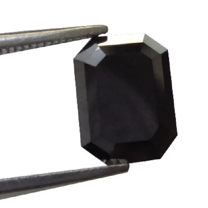 2,32 карат 7,3*7,5*5,7 мм изумрудная форма AAA качественная Шаговая огранка черный алмаз