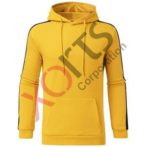 Ensemble de survêtement unisexe jaune personnalisable pour la course et le jogging, en polyester/coton, extensible dans quatre directions et respirant - Product Image 2