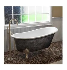 Новое поступление, U-образный дизайн, декоративная ванна с крючками и медная душевая занавеска, горячая ванна, Мочалка для купания