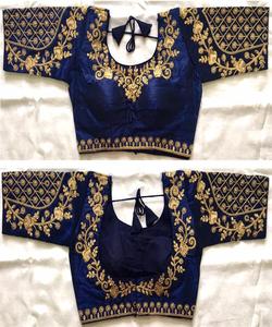 Plus belle séquence de broderie georgette travail prêt à porter vêtements de fête prix de gros fabrication ethnique vêtement - Product Image 4