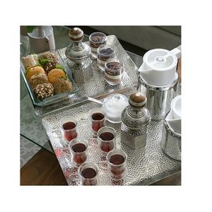 Plateau de service ovale en acier inoxydable, taille personnalisée, pour desserts, thé, café et en-cas, best-seller - Product Image 5