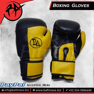 Real Fighting Leather <b>Boxing</b> <b>Gloves</b> with Hook and Loop Closure Custom Logo Training Gear - Product Image 3