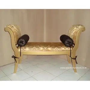 金色凳子经典长椅古董凳