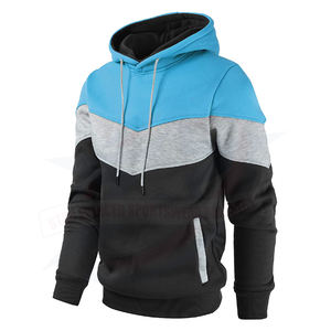 Jersey de manga larga ajustado de diseño personalizado para hombre, Sudadera con capucha de tela francesa de Color sólido para entrenamiento de invierno, sudadera de Fitness - Product Image 2