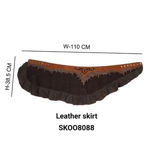 Adjustable Strappy Womens Boho Leather <b>Dress</b> Breathable <b>Clubwear</b> Embroidered Tassels Bow Decorations Fashionable Bohemian Style - Product Image 1