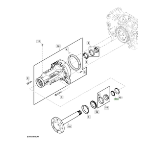 Pièce pour tracteur JD JohnDeere, joint torique, numéro de pièce R252467 - Product Image 1