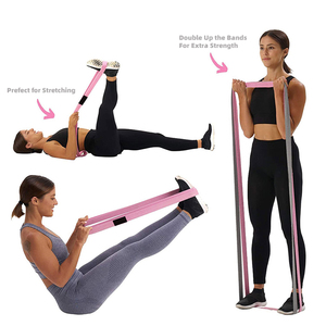 Conjunto de bandas de resistencia para ejercicio en el gimnasio, conjunto de bandas largas de algodón con logotipo personalizado - Product Image 3