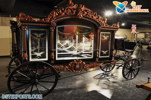 Último Modelo de Coche Fúnebre de Cristal con Caballos, el Mejor Coche Fúnebre Negro con Caballos, Coches Fúnebres Exclusivos con Caballos para Funerales - Product Image 5
