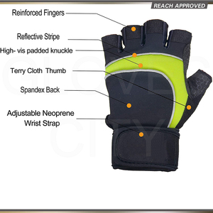 Guantes pesados de cuero de doble capa para Fitness, equipo de entrenamiento transpirable por GUANTES, Entrenamiento Urbano, equipo de culturismo OEM para gimnasio - Product Image 2