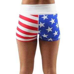 Shorts de yoga athlétiques taille mi-haute pour femmes, contrôle du ventre, entraînement, course, gym, danse, vêtements de sport sans couture - Product Image 1