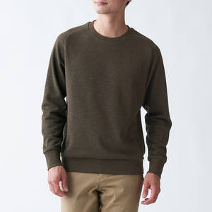 Sudadera hecha a medida de Color chocolate, sudadera de lana gruesa de felpa francesa para hombre, Sudadera de cuello redondo de manga larga Regular - Product Image 1