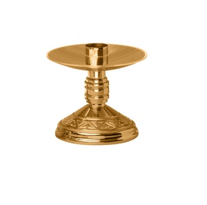 Candelabro de latón redondo con forma de candelabro, portavelas de la India, Brassworld - Product Image 2