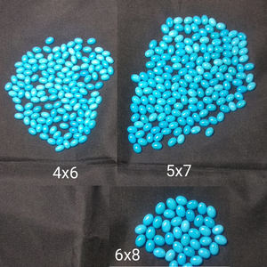 Pierre Turquoise bleue de coupe ovale pour la fabrication de bijoux, Cabochon Turquoise de haute qualité au prix d'usine - Product Image 2