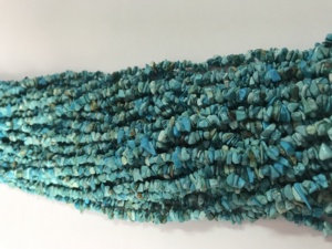 Perles de turquoise naturelle non taillées, copeaux de turquoise - Product Image 6