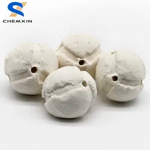 6mm 8mm 10mm 13mm 16mm या इच्छित al2o3 झरझरा चीनी मिट्टी के बरतन गेंदों समर्थन के रूप में सामग्री