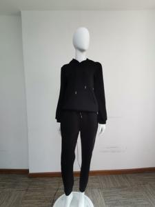 Survêtement deux pièces en Polyester personnalisé pour femme, ensemble décontracté de Jogging d'hiver et d'automne, survêtement ajusté de grande taille pour femme - Product Image 2