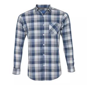 เสื้อเชิ้ตผู้ชายคอลเลคชั่นธุรกิจ แขนยาว ลายทาง ทรงปกติ ผ้าฝ้ายฟลานเนลคุณภาพสูง 100% สำหรับฤดูหนาว เป็นมิตรกับสิ่งแวดล้อม - Product Image 1