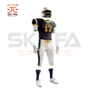 wholesale American Custom Design Your Own Sleeveless Sublimation Football Uniform for sale - Product Image 5