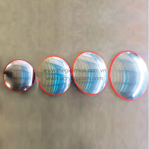 Miroir décoratif rond en acrylique de petite taille, fabriqué au Vietnam, en promotion, idéal pour mariages, fêtes et hôtels - Product Image 4