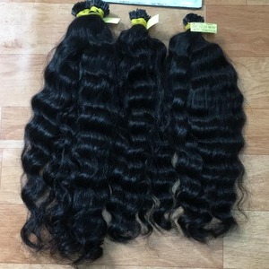 Mechones de pelo humano virgen sin procesar, extensiones de cabello rizado, línea de cutícula, Itip, grado 12A - Product Image 5