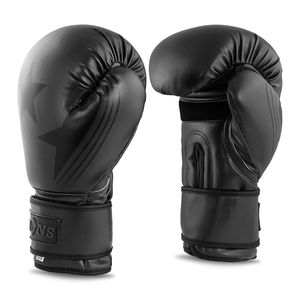 Gants de boxe en cuir mixte avec Support de poignet, couleur noire, 8oz, 10oz, 12oz, 14oz, 16oz, vente en gros, OEM - Product Image 6