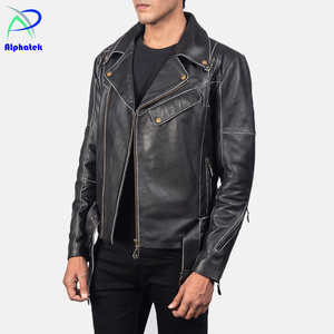 Chaqueta de cuero de moda con estilo para los hombres más cómodos de calidad personalizada servicio OEM al por mayor - Product Image 4