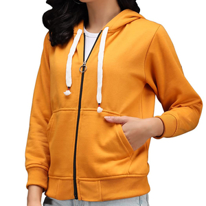 Wholesale Customized Plain Design Workout Crop Top Hoodies Pullover Sweatshirt Heavy <b>Weight</b> <b>Womens</b> Crop Hoodies - Product Image 3