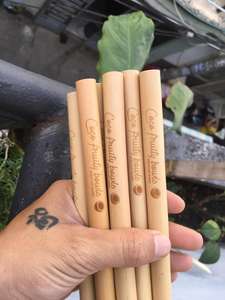 Vente flash pour pailles en bambou naturelles écologiques, logo gratuit, vente en gros personnalisée, prix bas au Vietnam - Product Image 5