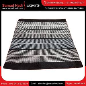 Usine directe Style moderne brodé à la main tapis plats tissage tapis Logo extérieur Viscose abstrait disponibilité en gros - Product Image 4