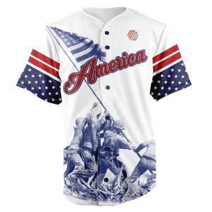 Uniforme de camiseta de béisbol personalizado 2023 para hombres y jóvenes, ropa deportiva de diseño de seis botones sublimada de alta calidad, opción de talla grande - Product Image 2