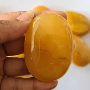 หินอะเวนจูรีนสีเหลืองหินปาล์ม,หินอะเวนจูรีนหินปาล์มคริสตัลสีเหลืองสำหรับเป็นของขวัญโมรา Alfazal - Product Image 1