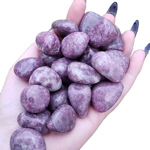 หินเลพิโดไลต์สีม่วงธรรมชาติขัดเงาแบบก้อนใหญ่ ของที่ระลึกสำหรับตกแต่งบ้านและใช้ในธุรกิจ - Product Image 2