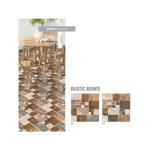 Azulejos de suelo de superficie rústica con diseño de guijarros pequeños de cerámica de 400x400mm para baño 40x40cm - Product Image 2