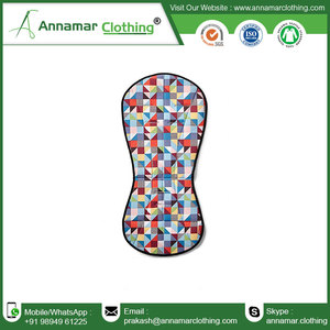 Cotton Baby <b>Pram</b> Liner | Soft Padded Stroller Seat Cushion | Breathable Pushchair | Printed Washable Baby <b>Travel</b> Accessory - Product Image 5