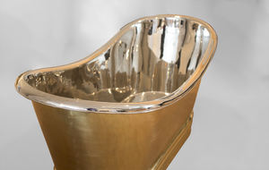 รองเท้าแตะคู่ทำจากทองแดงบริสุทธิ์ทำมือสำหรับวิลล่าสุดหรูขายส่งราคาอุปกรณ์ห้องน้ำ - Product Image 4