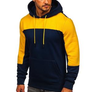 Sudadera con capucha de poliéster y algodón sólido de invierno con diseño de logotipo personalizado de alta calidad para hombres de talla grande - Product Image 6