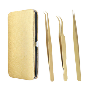 EXTENSION DE CILS COURBÉS S-SHAPED BRUCELLES Instruments de beauté pince à cils de vente chaude de qualité supérieure - Product Image 4