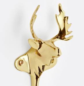 Hot Selling Animal Head Wall Hook <b>for</b> Home Living room office cloth <b>hanging</b> decor Gold Color Modern design Metal Wall Hooks - Product Image 3