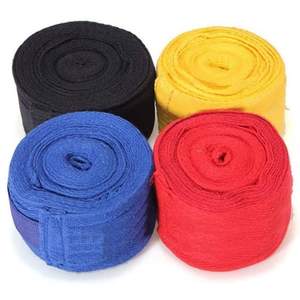 Vente en gros de bandages pour les mains de boxe avec logo personnalisé Conception imprimée colorée de combat MMA Muay Thai Arts martiaux Caoutchouc Coton - Product Image 1