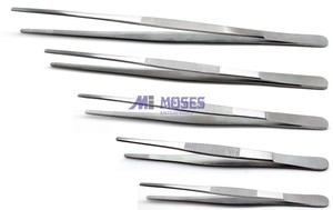 Dressing Thumb Forceps Medical Tweezers 5.5 "6" 8 "10" 12 " Stainless Steel 5 Pcs Upper Instruments - Product Image 2