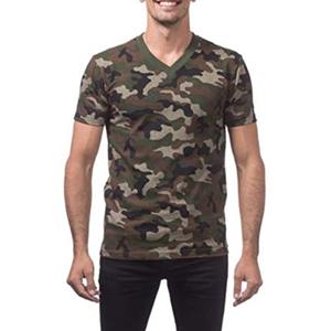Mens Camouflage Pattern Print Breathable Light O-Neck T-Shirts - Product Image 1
