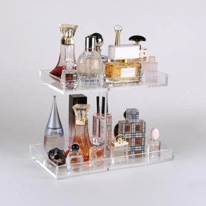 Acrylic Perfume Display Stands Countertop Organizer Holder Clear Perfume Display Rack