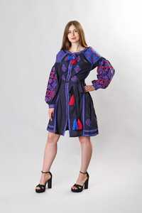 Vestido largo de estilo bohemio para mujer, ropa romántica y platilla, azul, bordado, Turquesa - Product Image 5