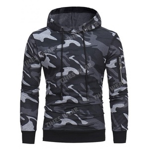 Sudaderas de camuflaje para hombre, ropa deportiva personalizada de alta calidad, jersey con capucha, color gris - Product Image 1