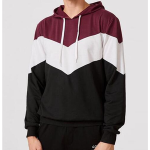 Sudadera con capucha acolchada con estampado de algodón 100% personalizado para hombre, Jersey de invierno recién llegado, sudadera, ropa de calle de bloque de Color, Abrigo con capucha - Product Image 5