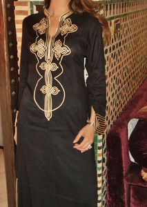 --NEW---DESIGNER----OF--STYLISH--JALABIYA---<b>Dress</b> with ELEGANT--Embellished work--FOR-- PARTY-WEAR & <b>Wedding</b>--2021 - Product Image 2